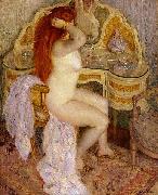 frederick carl frieseke Nude Seated at Her Dressing Table Germany oil painting artist